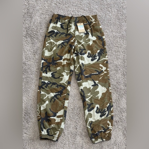 Nike Jordan MVP Camo Pants FZ3529-380 Light Olive Sail Mens Size Medium - Picture 2 of 4